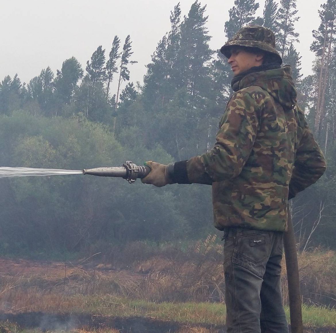 Тушение торфяных пожаров